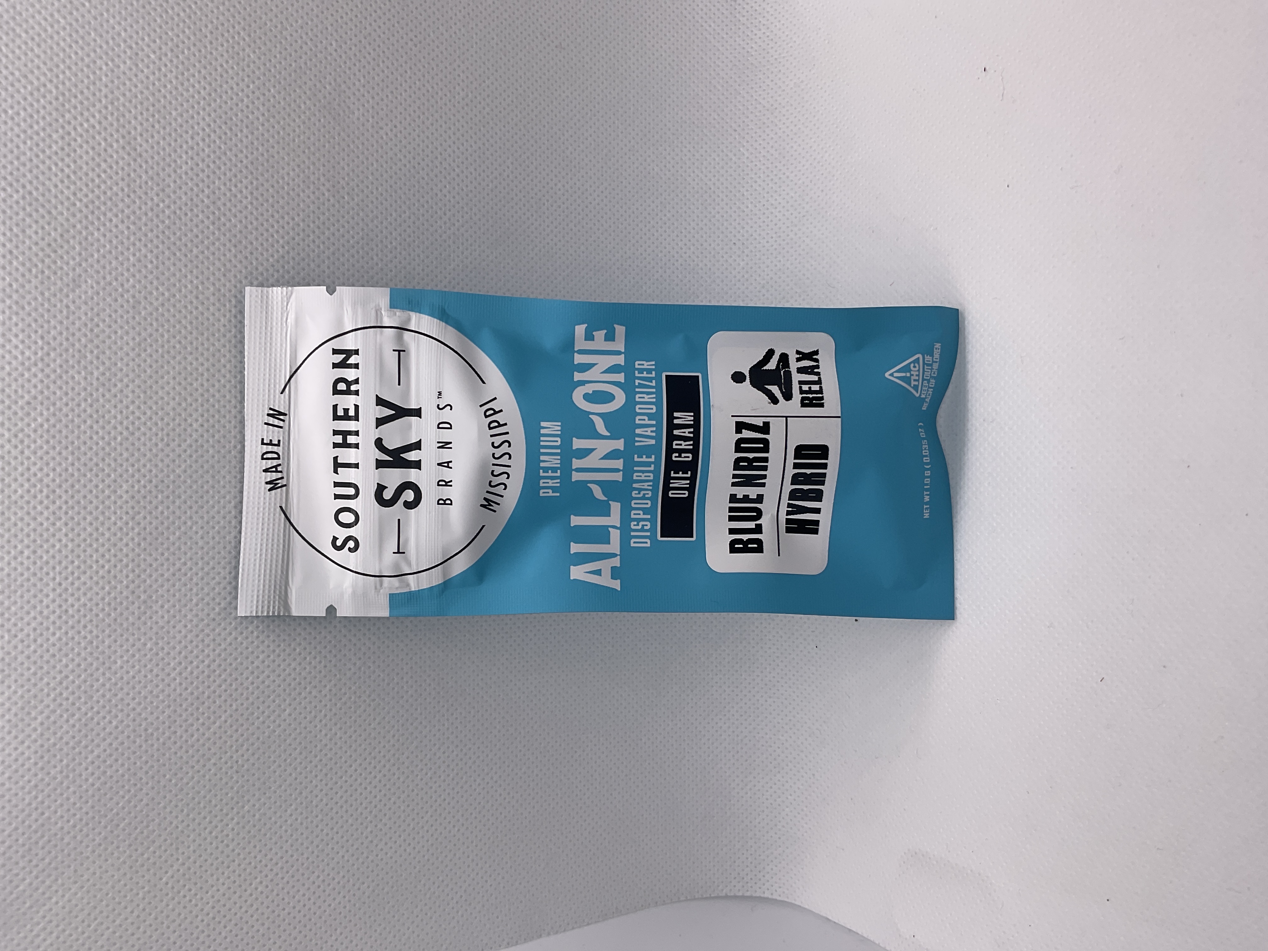 Photograph of product: Southern Sky | 1g | Blue NRDZ | Disposable