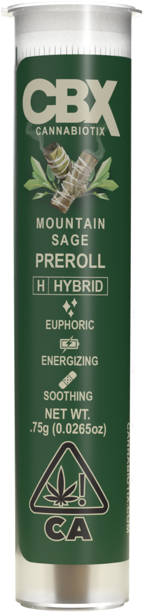 Photograph of product: MOUNTAIN SAGE 0.75G PREROLL