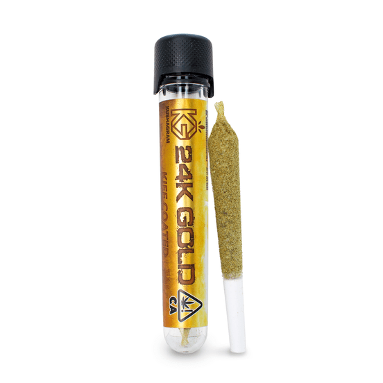 Photograph of product: 24K Gold Infused Pre Roll 1.2g - 