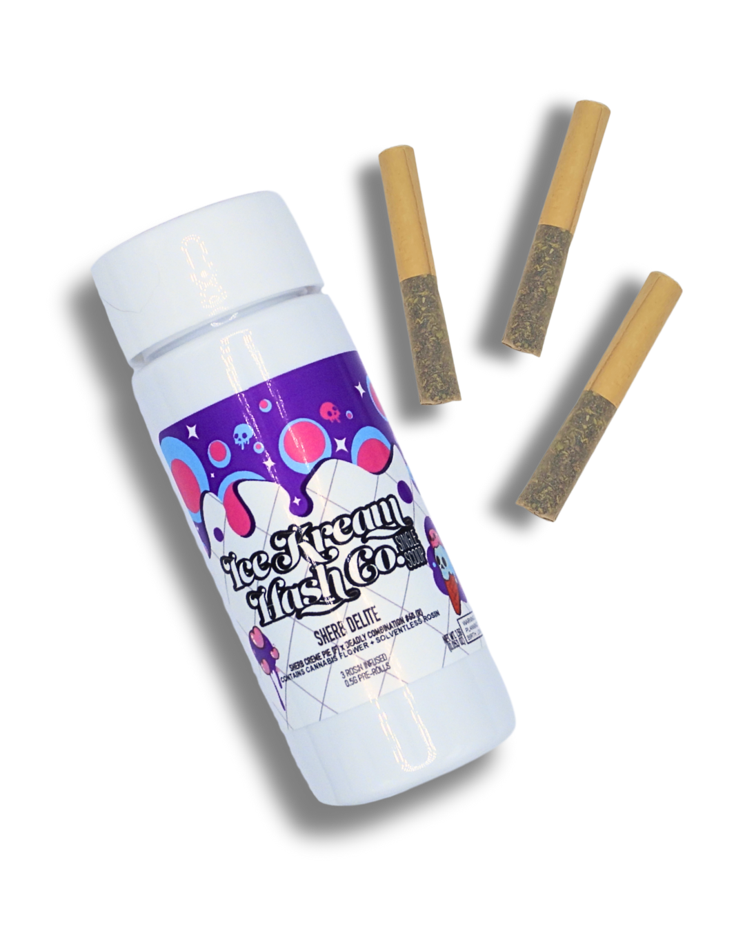 Photograph of product: IKHCO | Sherb Delite | Rosin Infused PRJ | Single Scoops 3pk | 1.5g