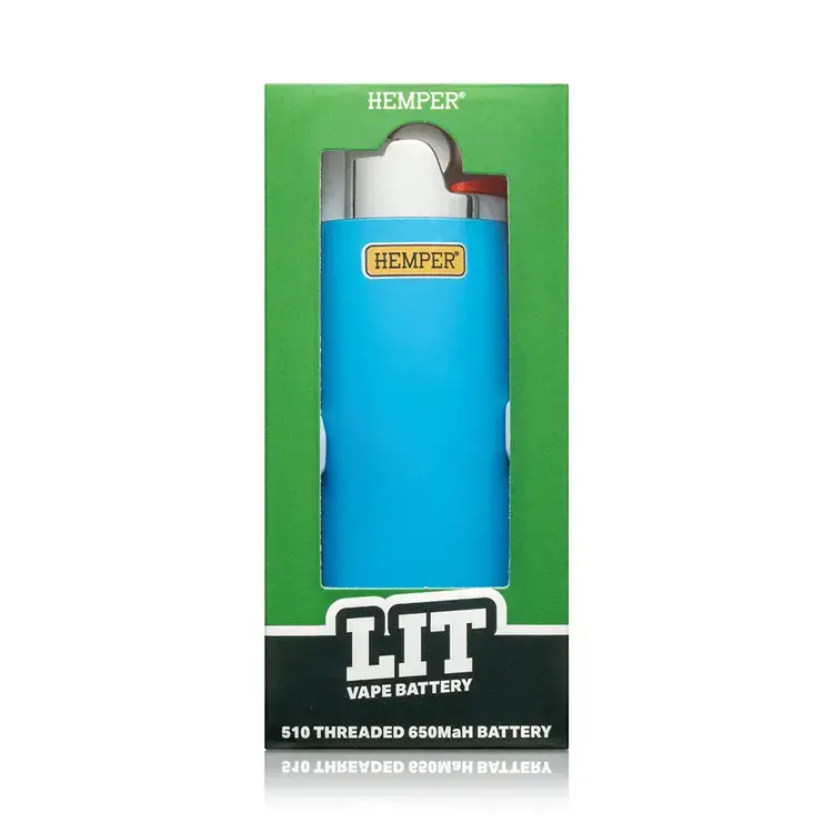 Photograph of product: Battery - HEMPER Lit 510 Thread Discreet Vape - Blue