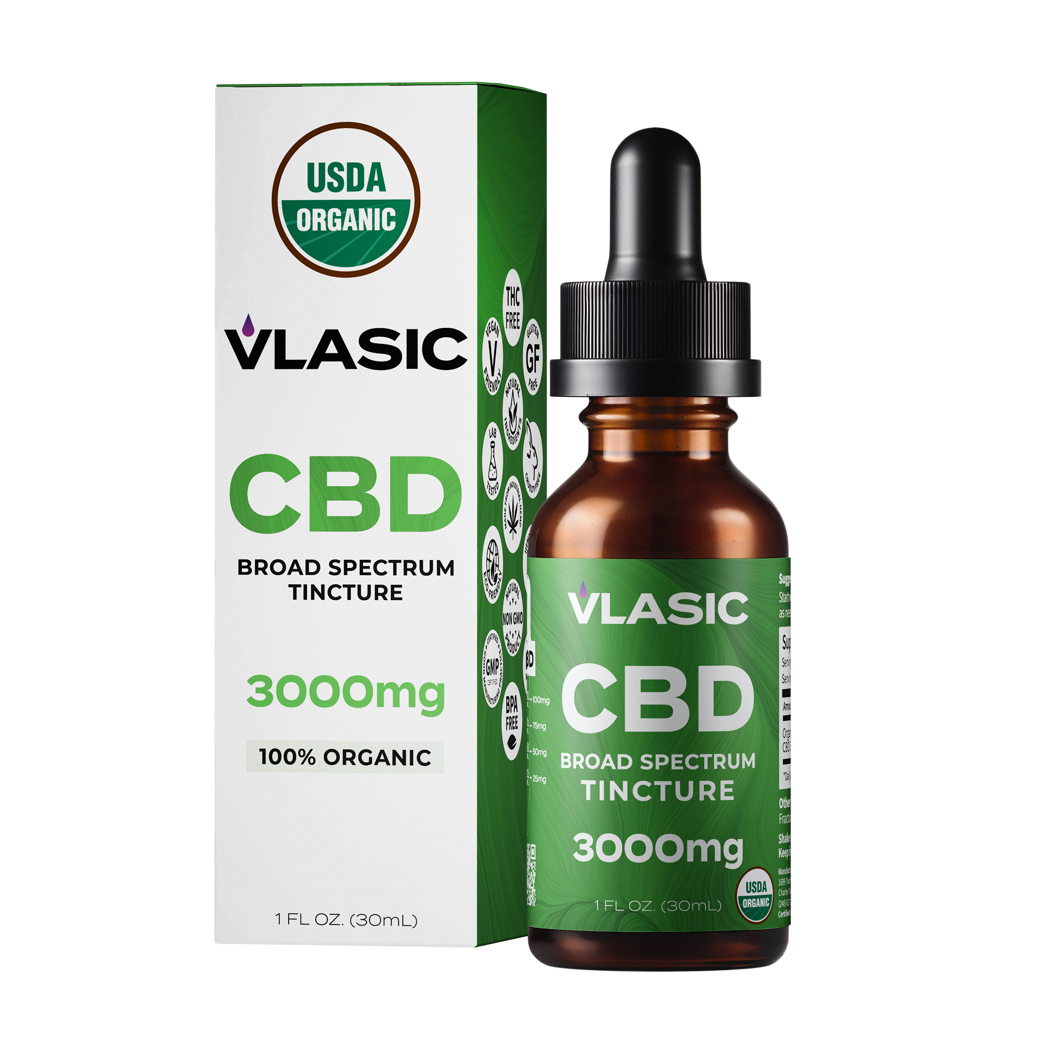 Photograph of Product: CBD Broad Spectrum Tincture | 3000mg