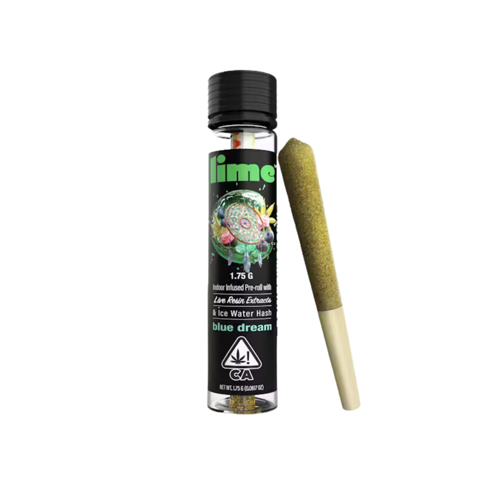 Photograph of product: BLUE DREAM LIVE RESIN & ICE WATER au chocolat INFUSED PREROLL