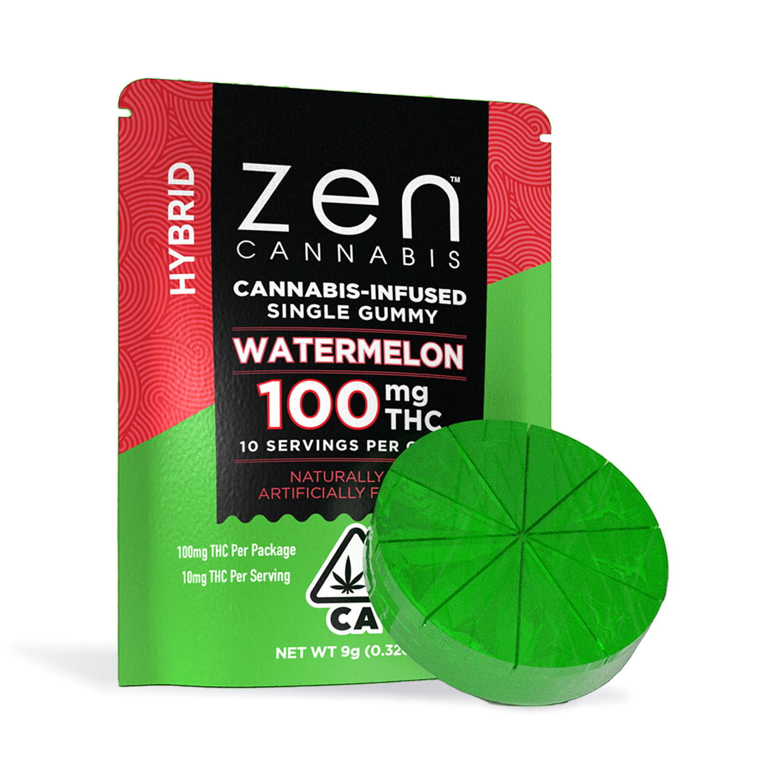 Photograph of product: Watermelon Hybrid Single Gummy