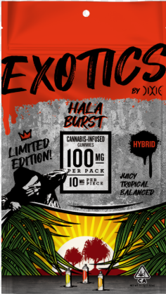 Photograph of product: Exotics Hala Burst | Gummies 200mg