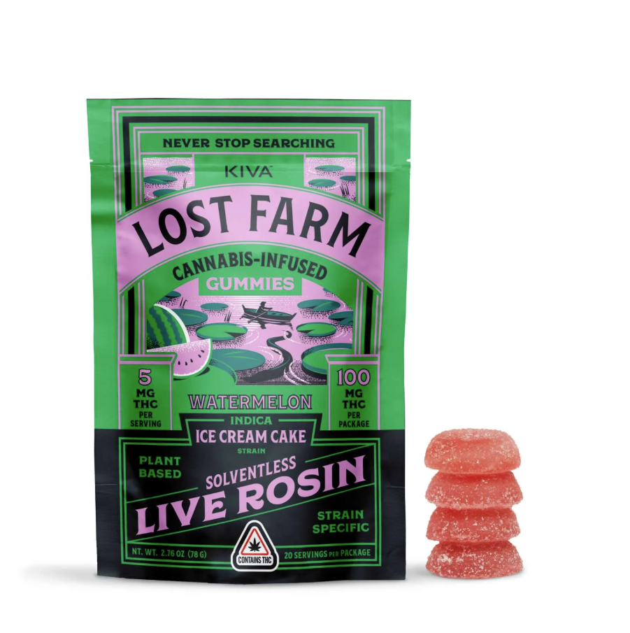 Photograph of product: Ice Cream Cake X Watermelon Gummies (20 x 5mg) 100mg