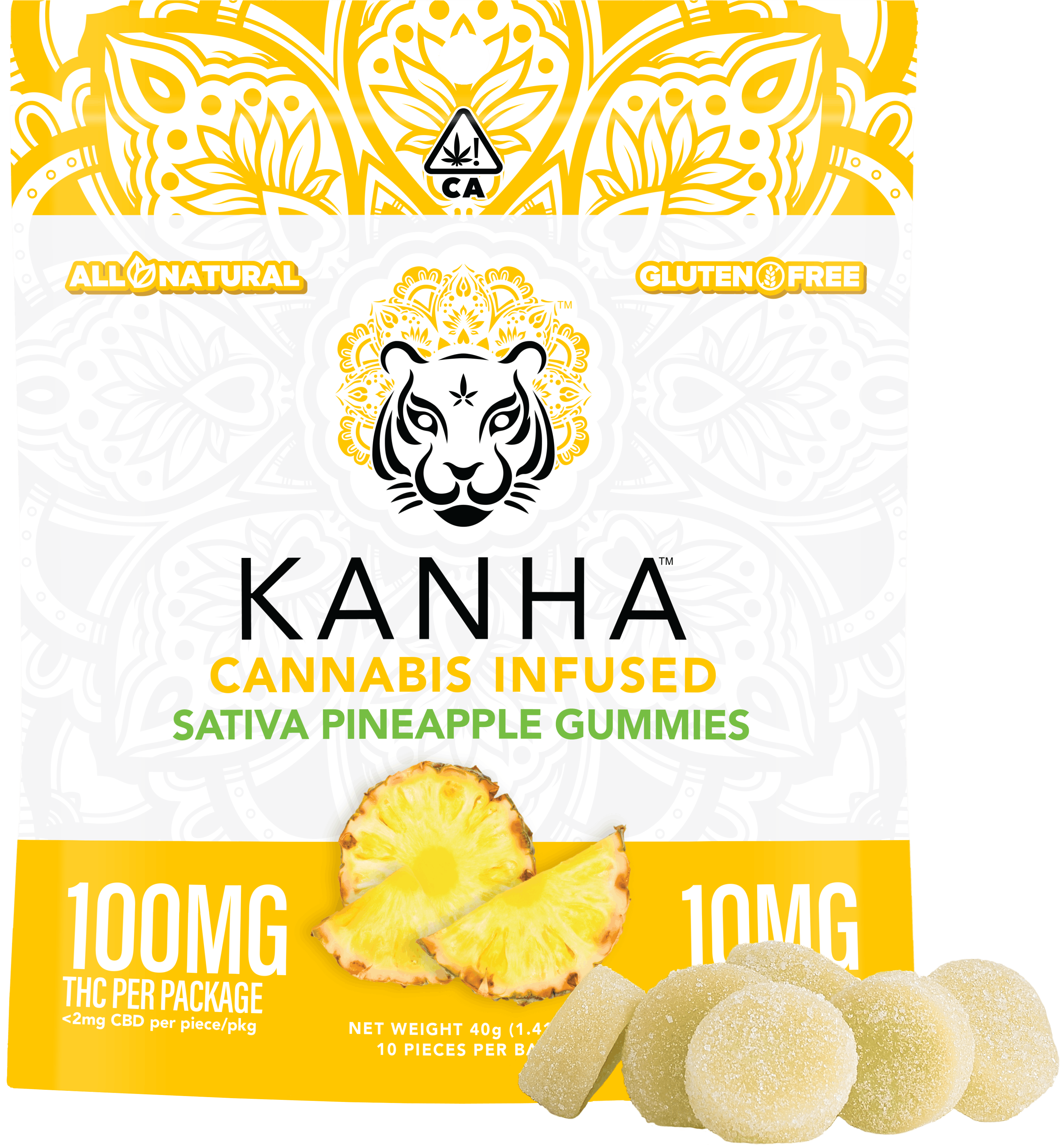 Photograph of product: Pineapple - 100mg