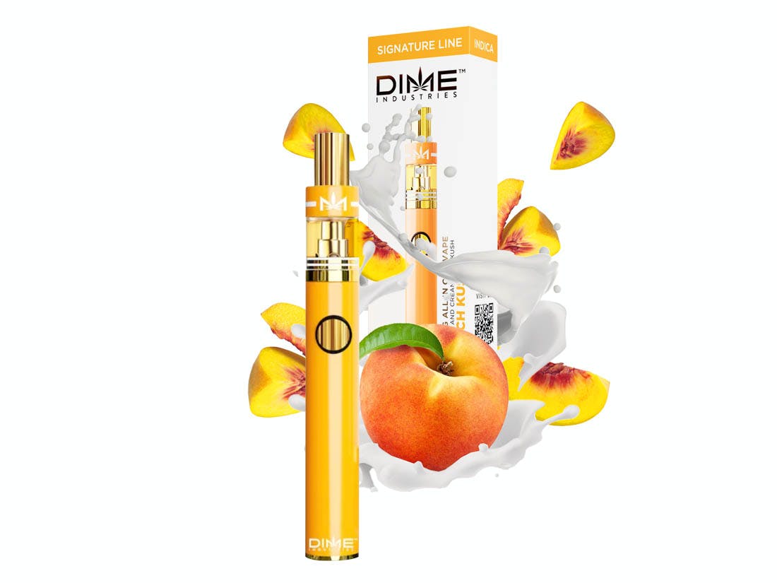 Photograph of product: Dime - Peach Kush - 1G Disposable