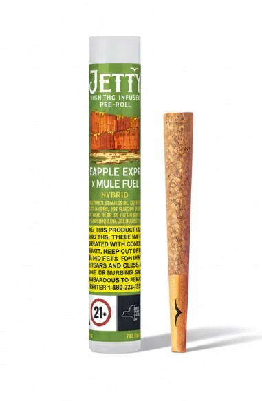 Photograph of product: Jetty | Pineapple Express x Mule Fuel | Infused Pre-roll