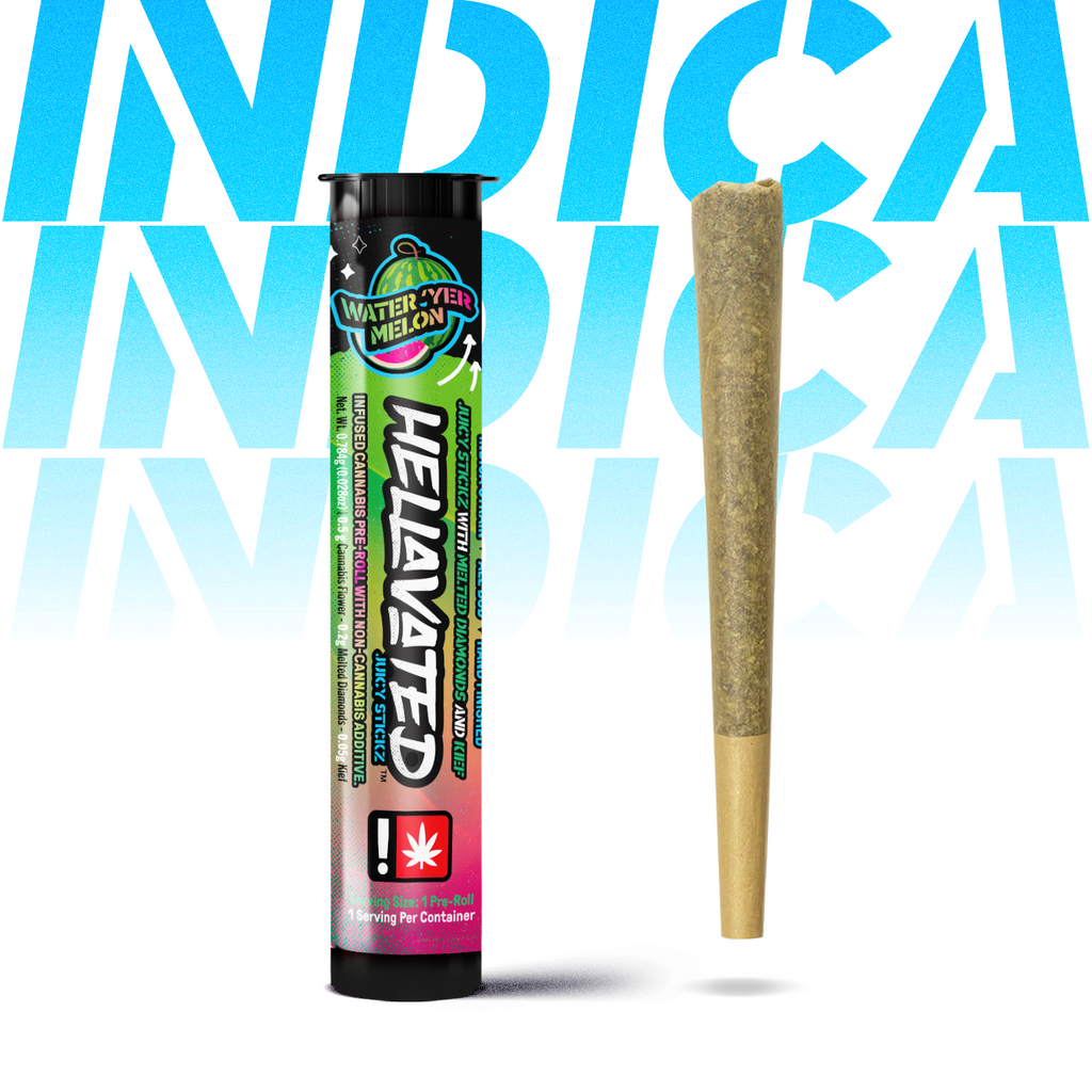 Photograph of product: Hellavated .75g Infused | Water'yer Melon Juicy Preroll