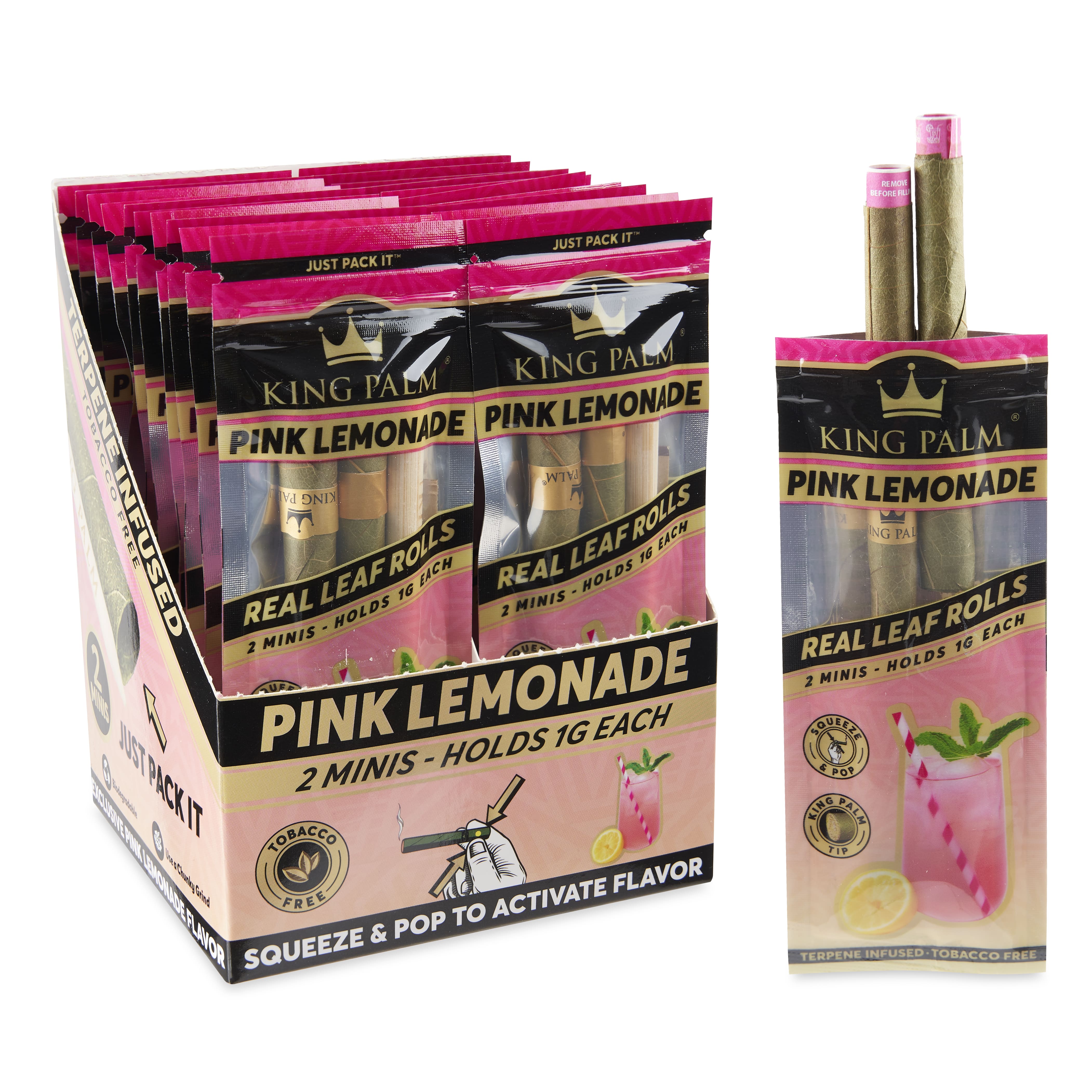 Photograph of product: King Palm: 2pk Mini Cones | Pink Lemonade
