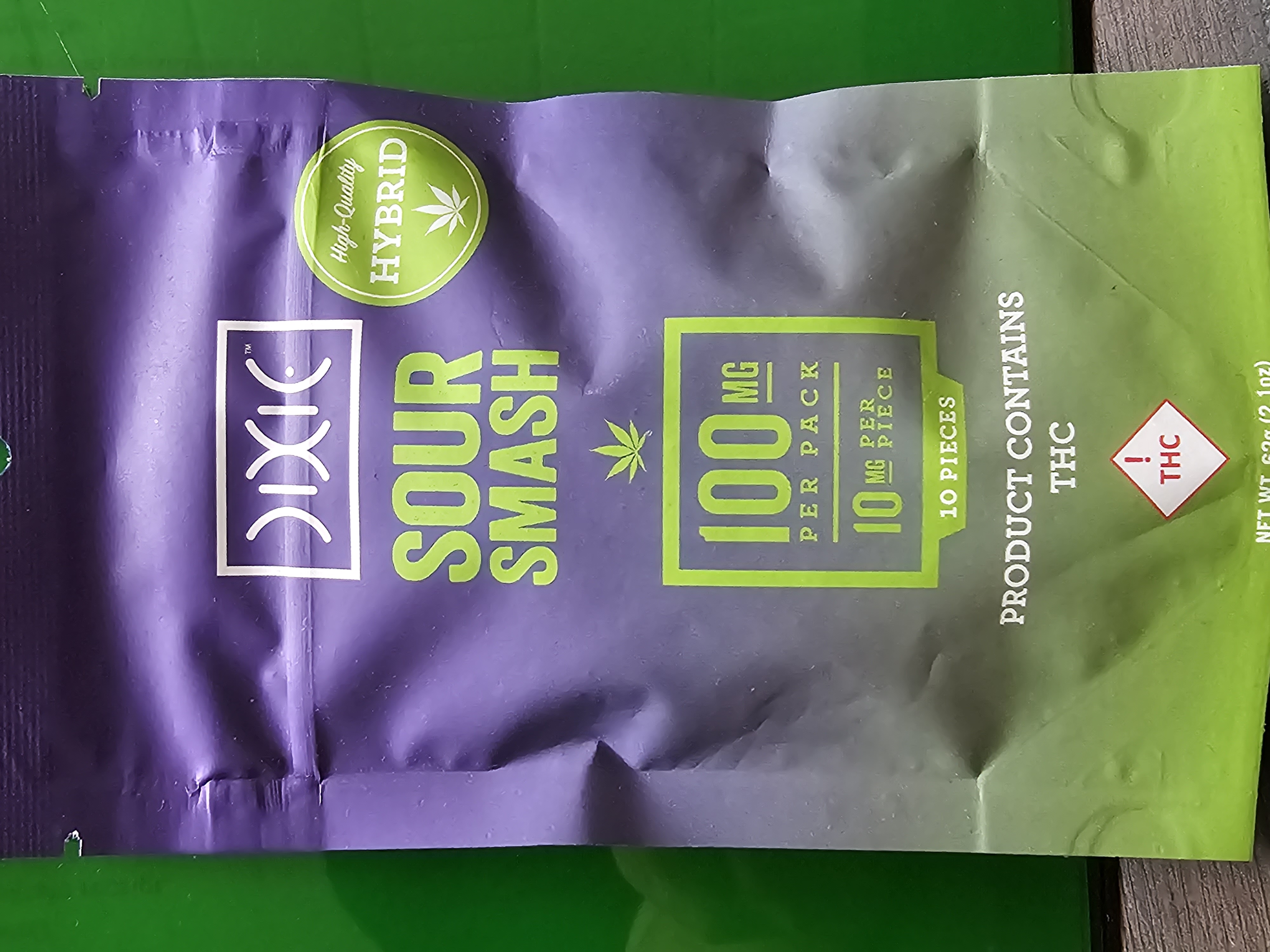 Photograph of product: Dixie - Gummies - (H) - Sour Smash - 100mg