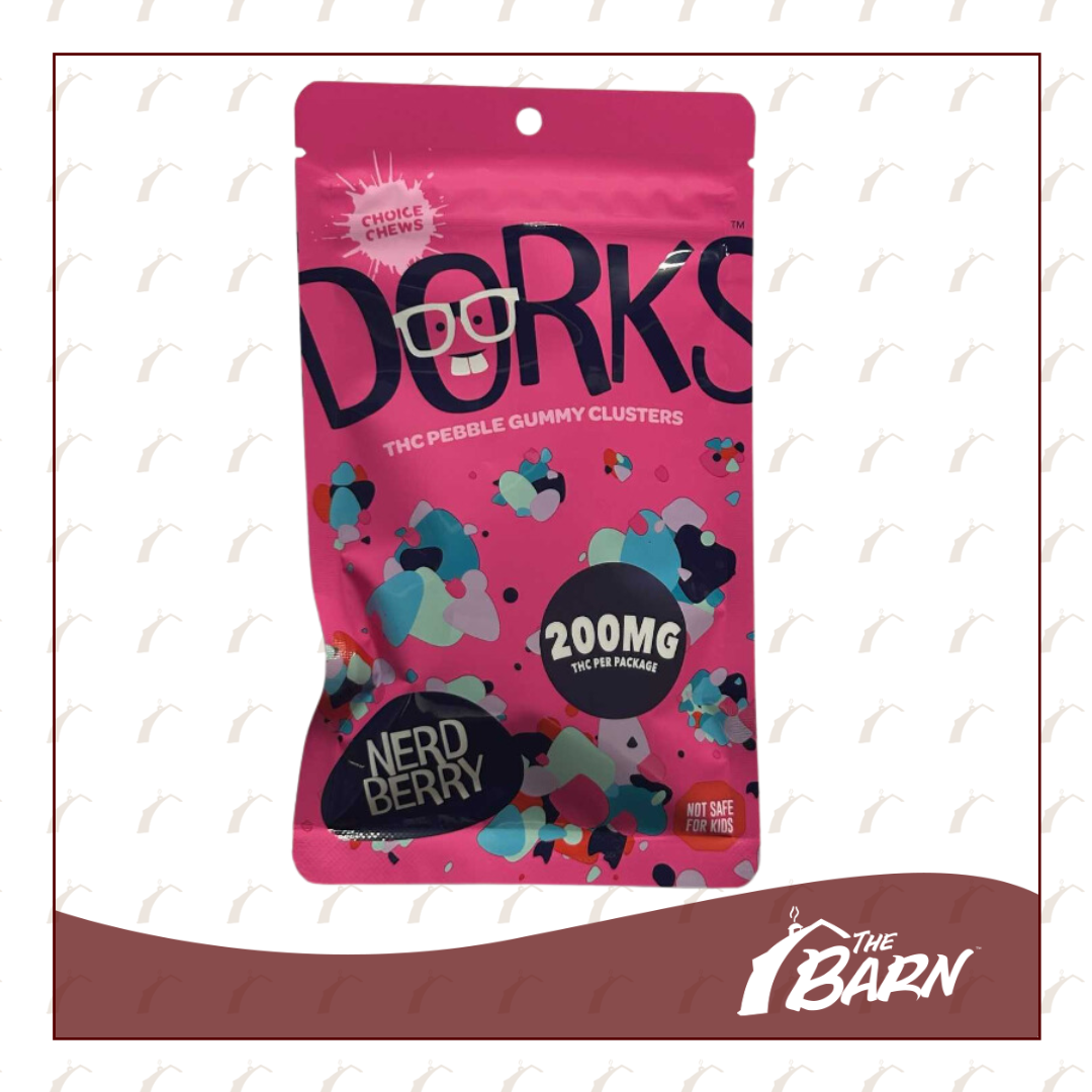 Photograph of product: Dorks 200mg Gummies - Nerd Berry (S) - REC