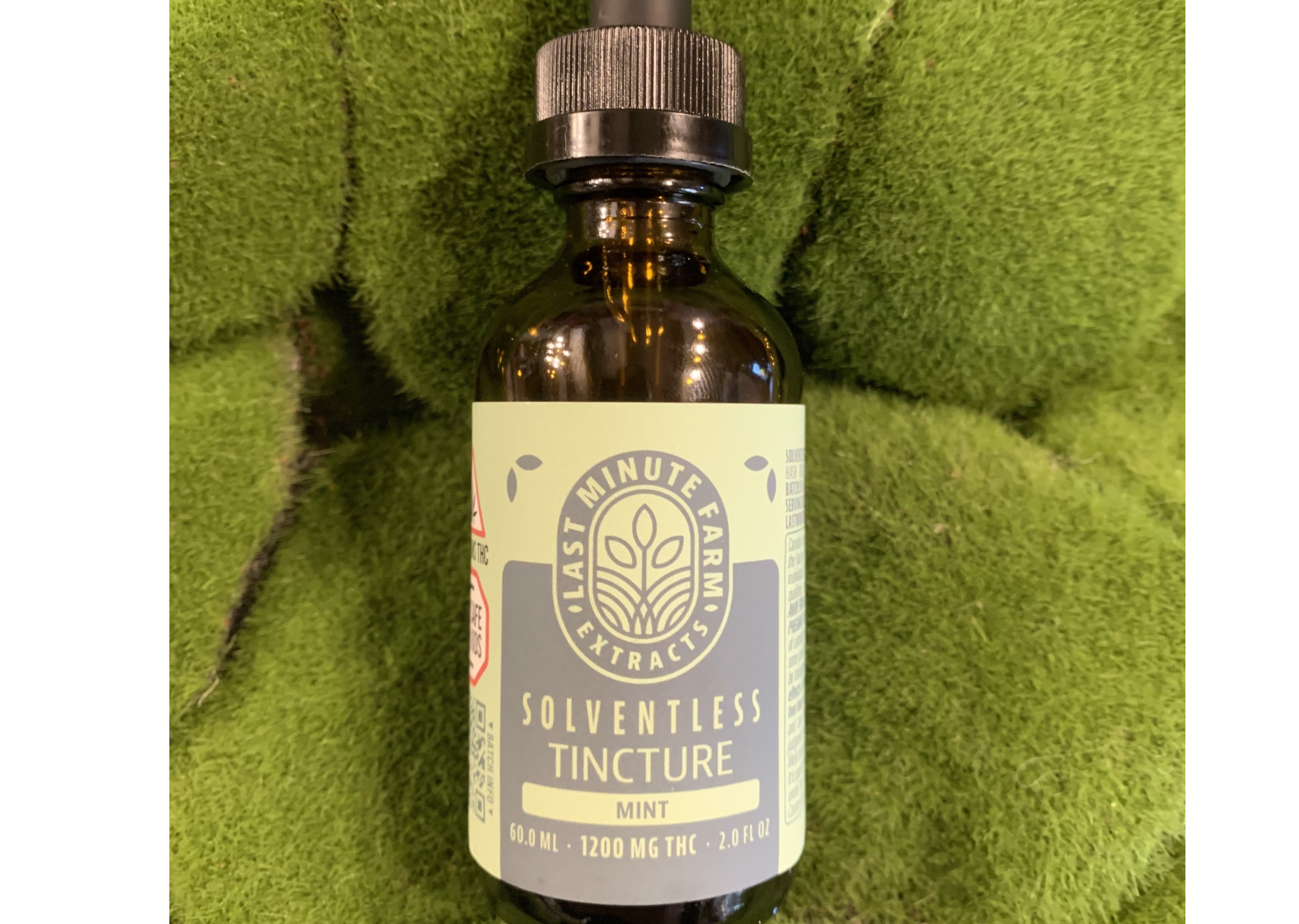 Photograph of product: 1200mg Tincture | Mint Solventless Rosin Tincture | Last Minute Farm