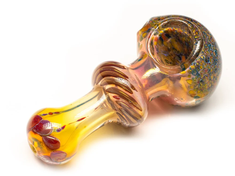 Photograph of product: Glass Spoon Pipe - Fumed Coral Reef