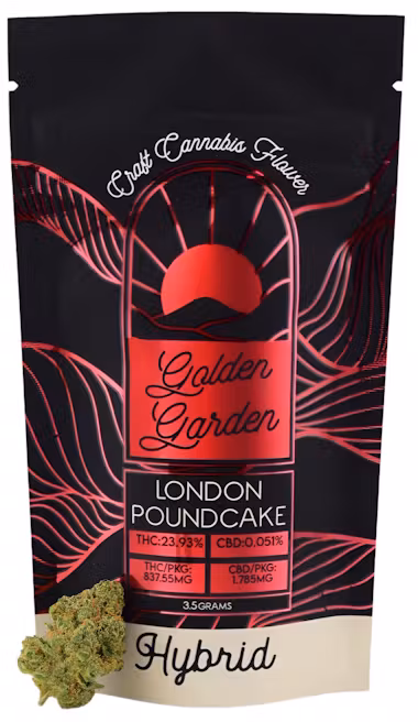 Photograph of product: London Pound Cake Flower - 3.5g