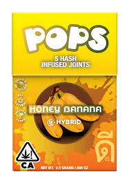 Photograph of product: DEE Pops Infused Preroll Honey Banana 5pk