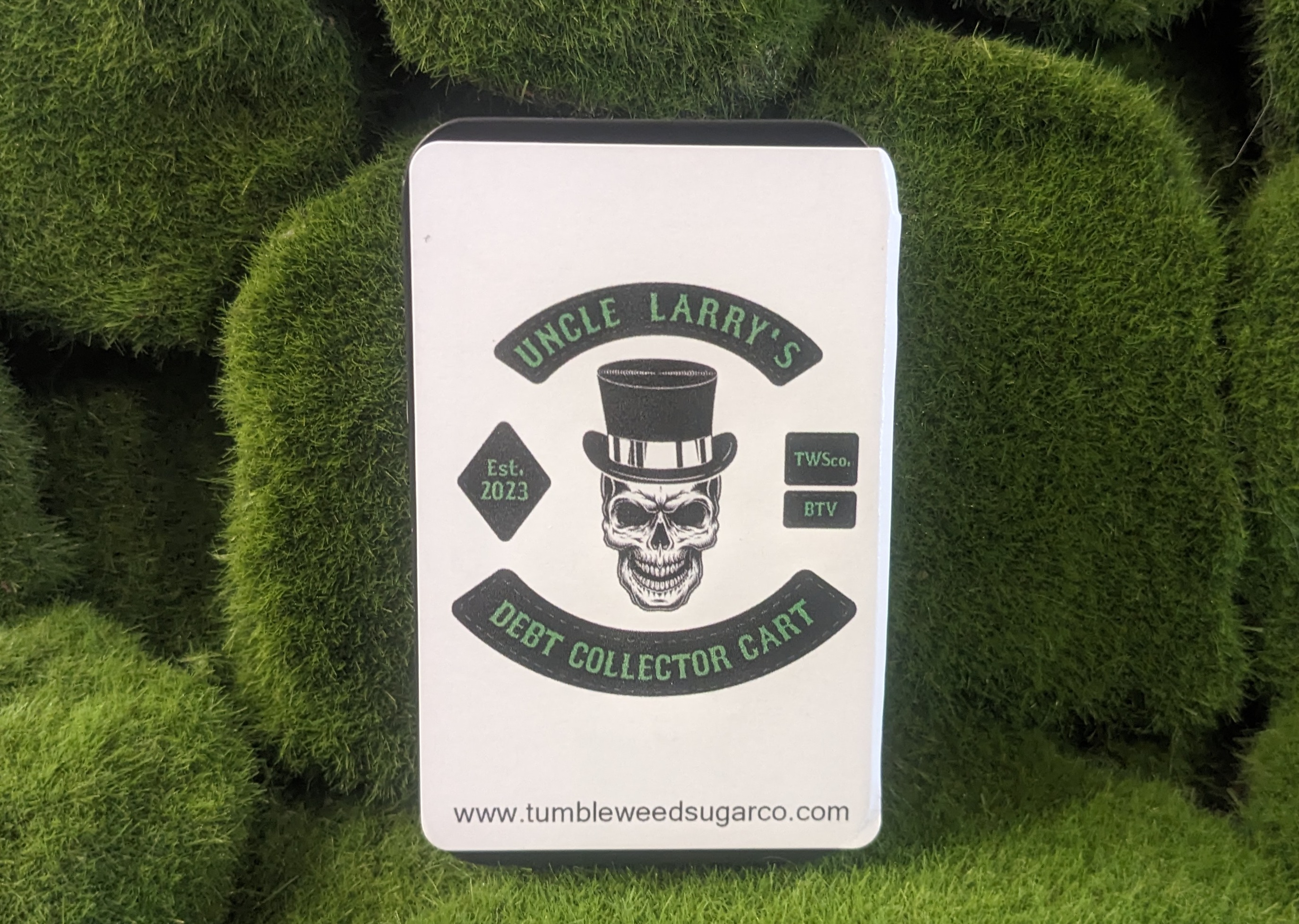 Photograph of product: Distillate Vape Cart | Cannalope Haze | Uncle Larry's Debt Collector