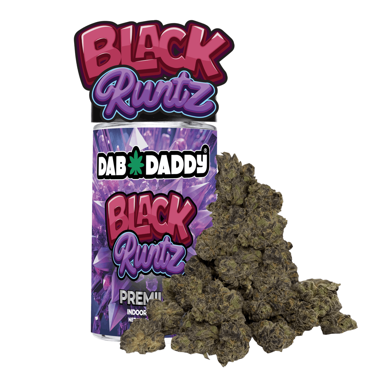 Photograph of product: Dab Daddy - Flower - Black Runtz - 3.5G