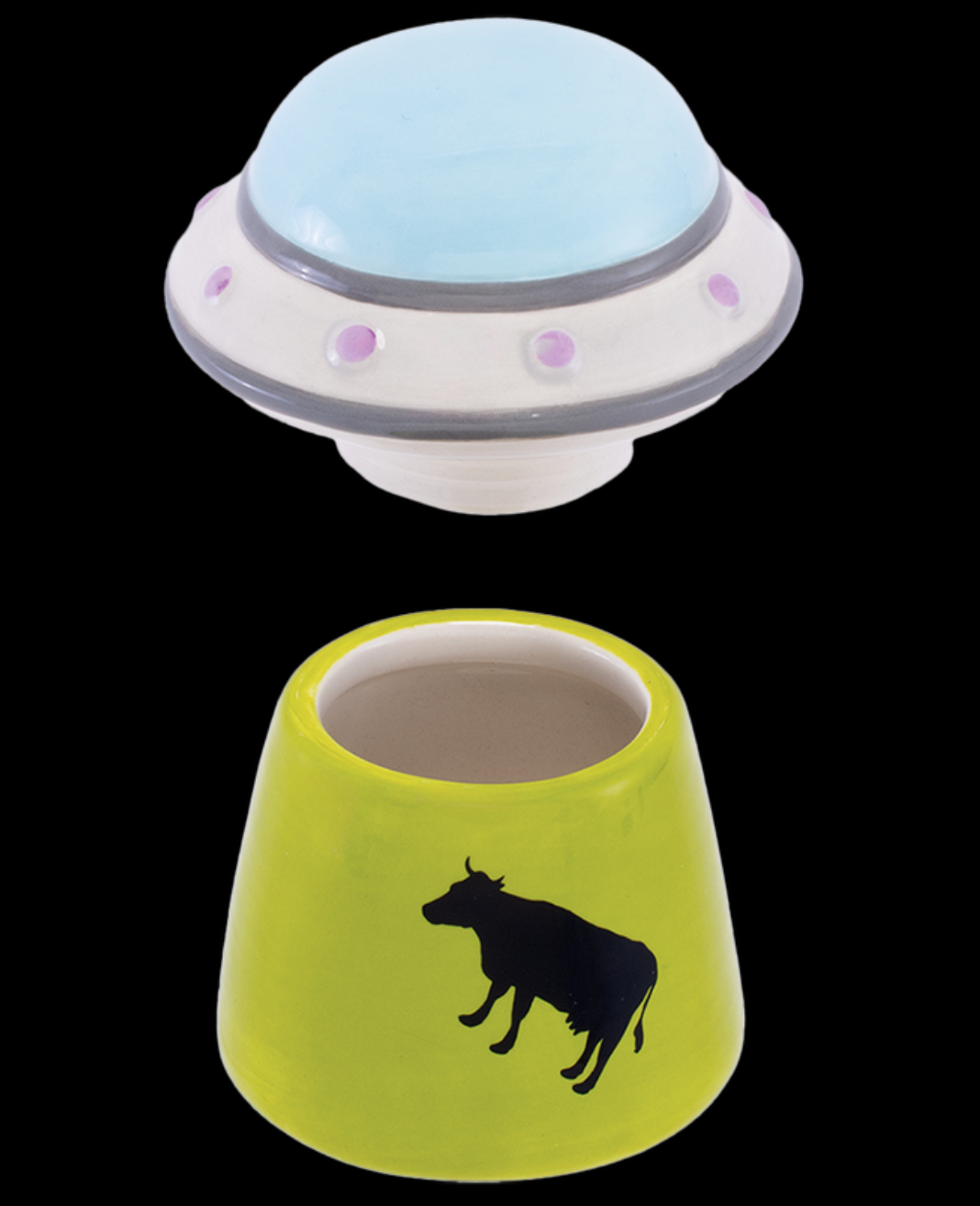 Photograph of product: Fujima UFO Cow Stash Jar | 4"