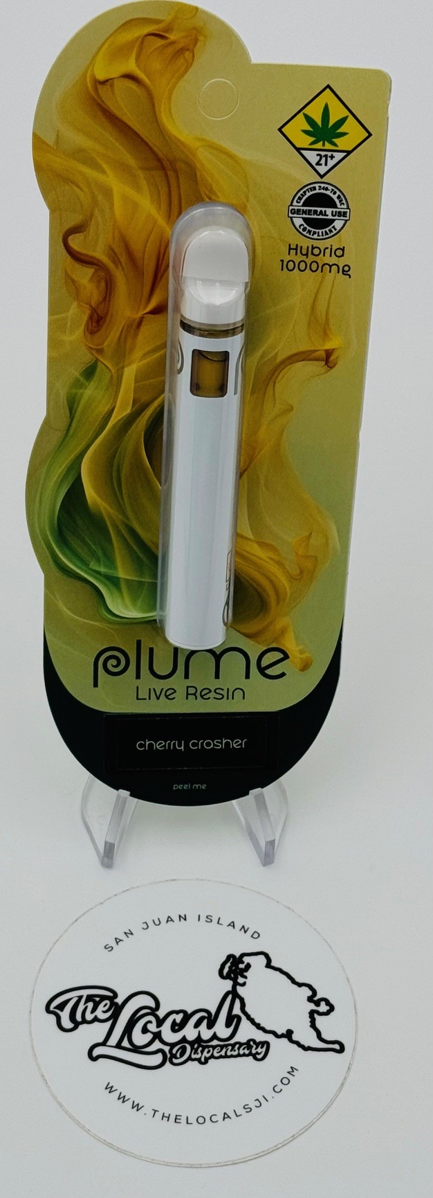 Photograph of product: Cherry Crasher Live Resin Disposable Cartridge