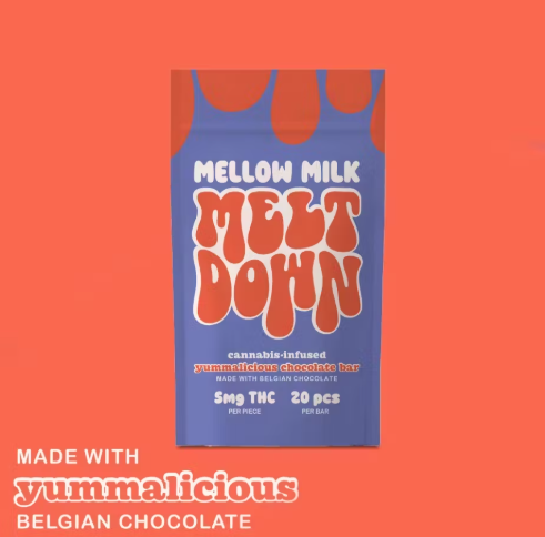 Photograph of product: Meltdown | Mellow Milk Chocolate | 100mg