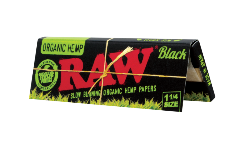 Photograph of product: Raw Black Organic HEMP King Size Slim