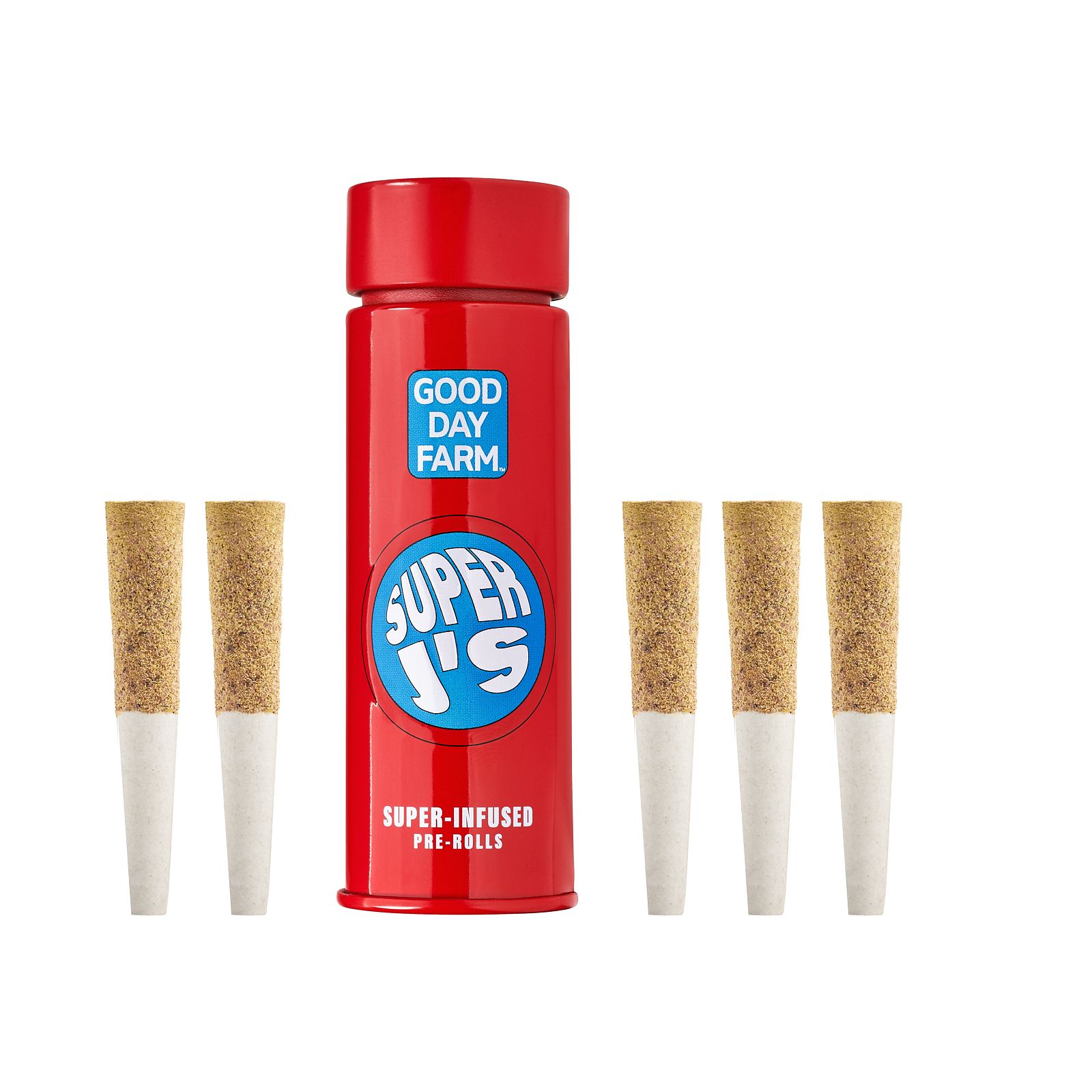 Photograph of Product: GDF: Infused Pre-Roll Pack | Grapefruit x Twin Mints | Super J's | 0.5g ea | 5pk