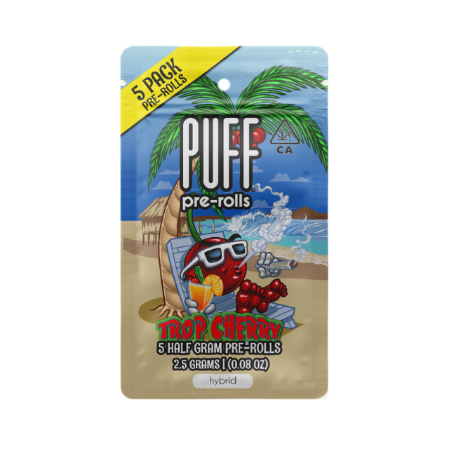 Photograph of Product: 5PK- 0.5G- TROP CHERRY- PRE ROLLS