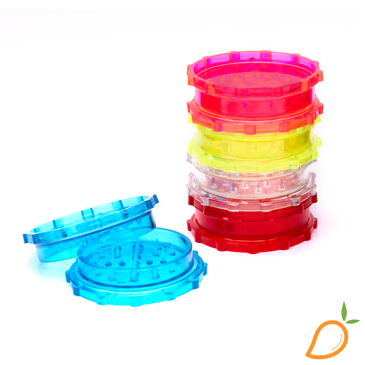 Photograph of product: 70mm Assorted Color Plastic Grinder