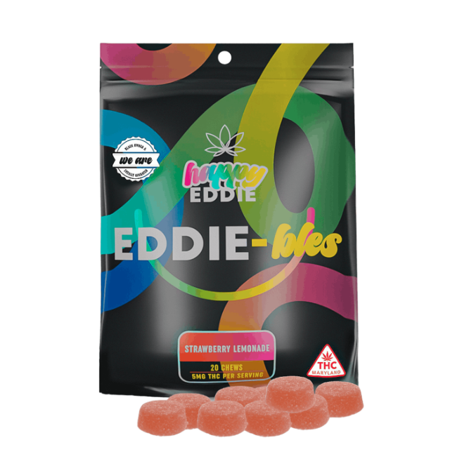 Photograph of product: Strawberry Lemonade 5mg (20ct) - Happy Eddie-bles