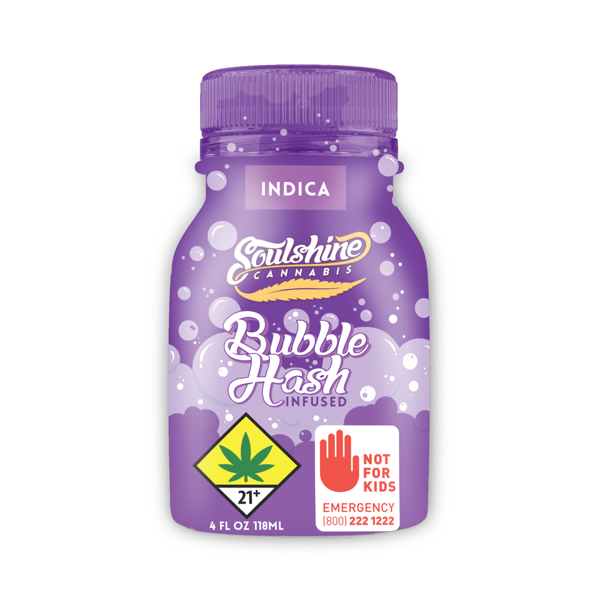 Photograph of product: Himalayan Blackberry 4OZ 100MG Bubble au chocolat Drink (Soulshine)