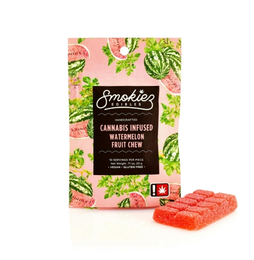 Photograph of product: CNS Smokiez Fruit Chew - Watermelon Sweet 100mg (1pk)