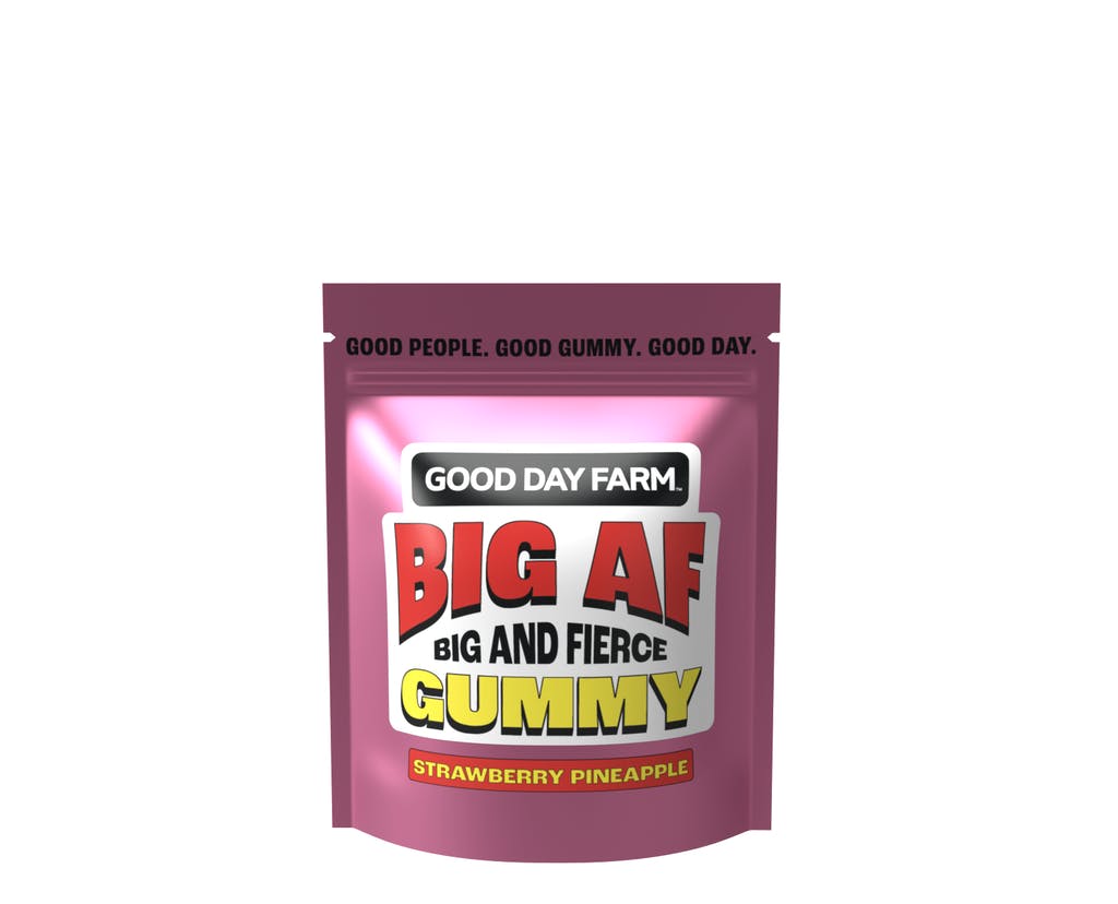 Photograph of product: GOOD DAY FARM - BIG AF STRAWBERRY PINEAPPLE SINGLE 100MG HYBRID