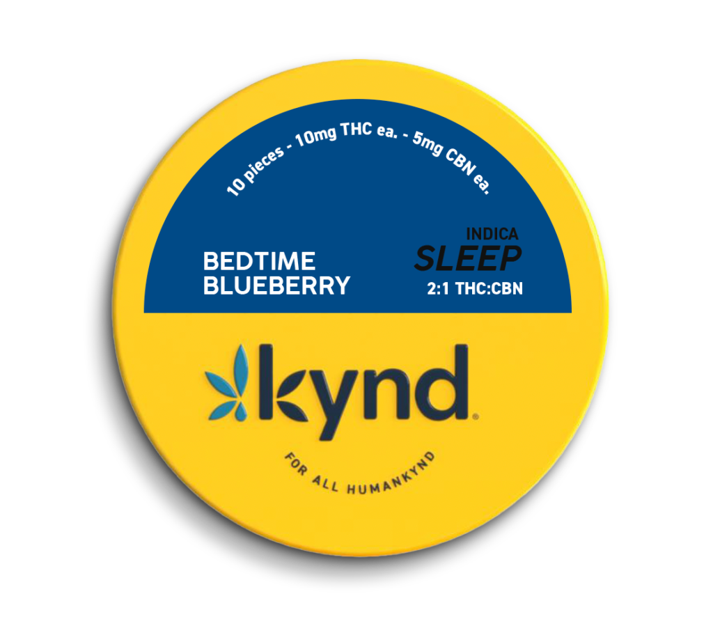 Photograph of product: Bedtime Blueberry | 2:1 TH-oui:CBN | 20pk
