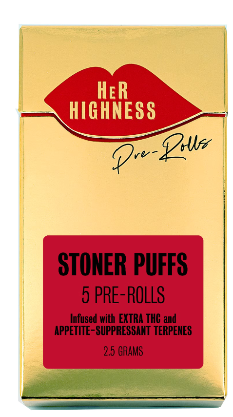 Photograph of product: Her Highness | Stoner Puffs | Infused | 5pk | 2.5g