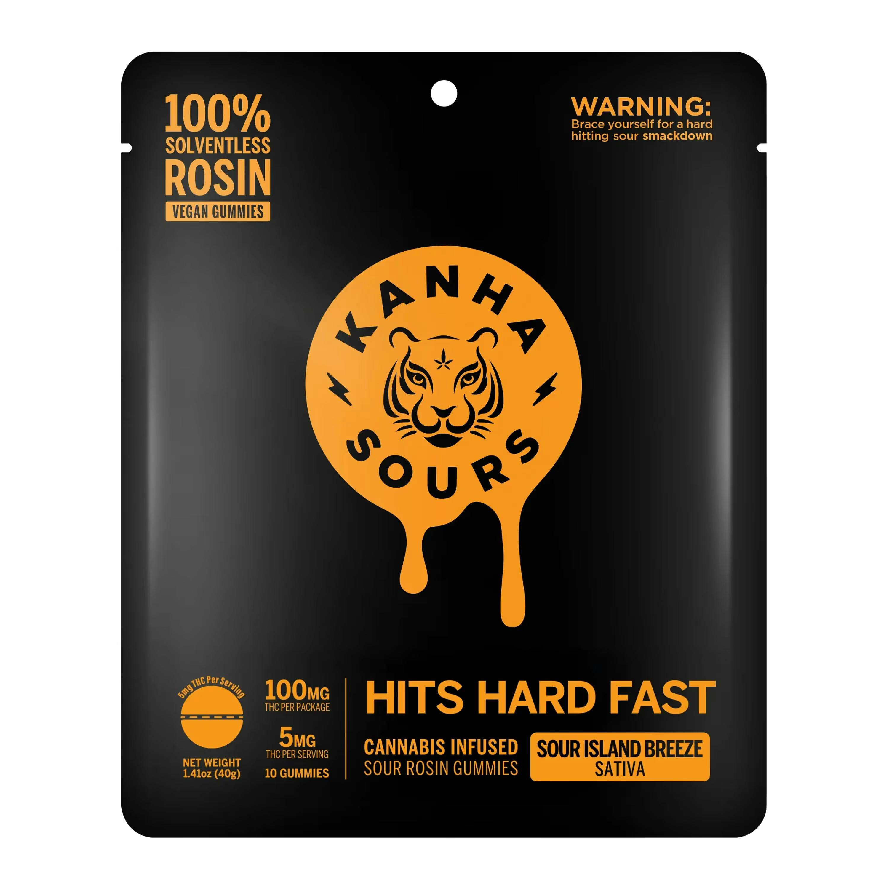 Photograph of product: Nano Sour Island Breeze Gummies - Kanha