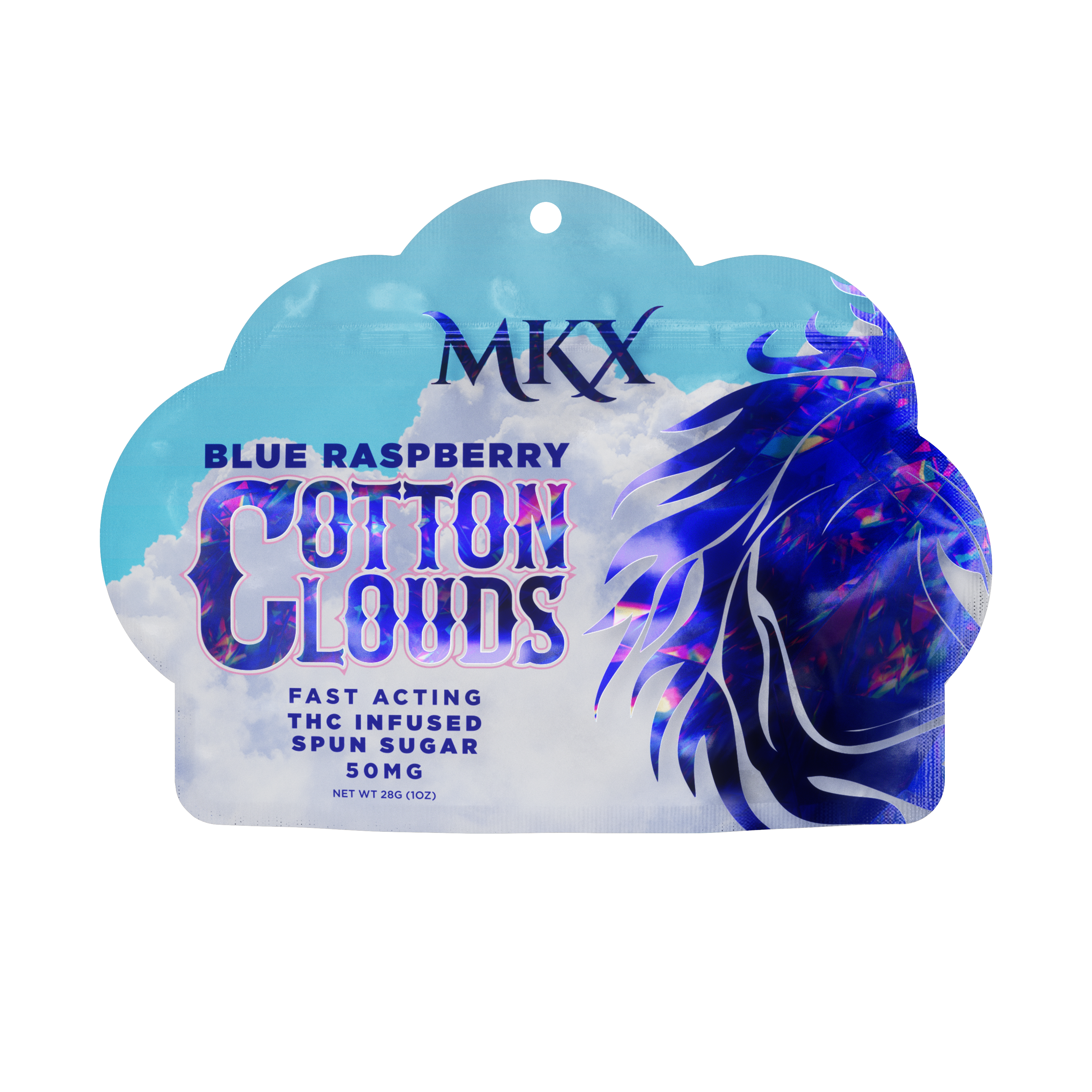 Photograph of product: Blue Raspberry Cotton Clouds