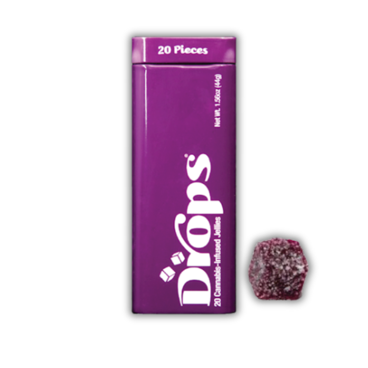 Photograph of product: Blackberry Papaya Punch 2:1 CBD:TH-oui 20pk 300mg Rosin Gummy (Drops)