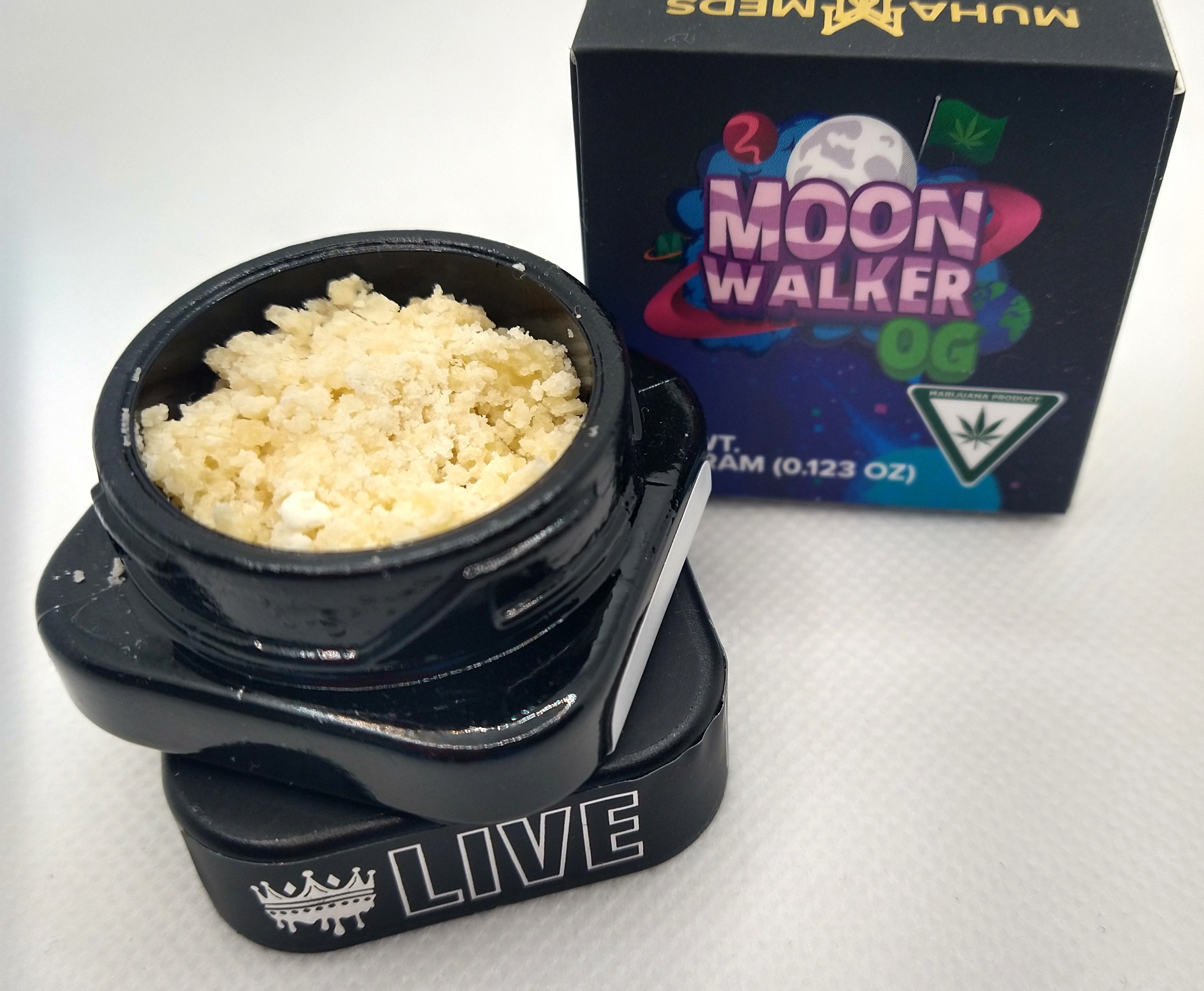 Photograph of product: Muha Meds | Moon Walker | Live Resin Concentrate Oui'd