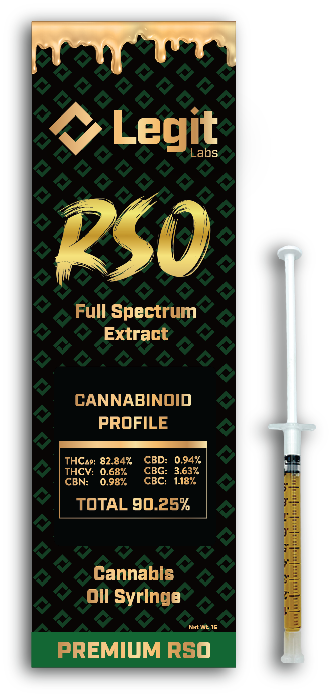 Photograph of product: Legit Labs | Full Spectrum | RSO Syringe | 1g