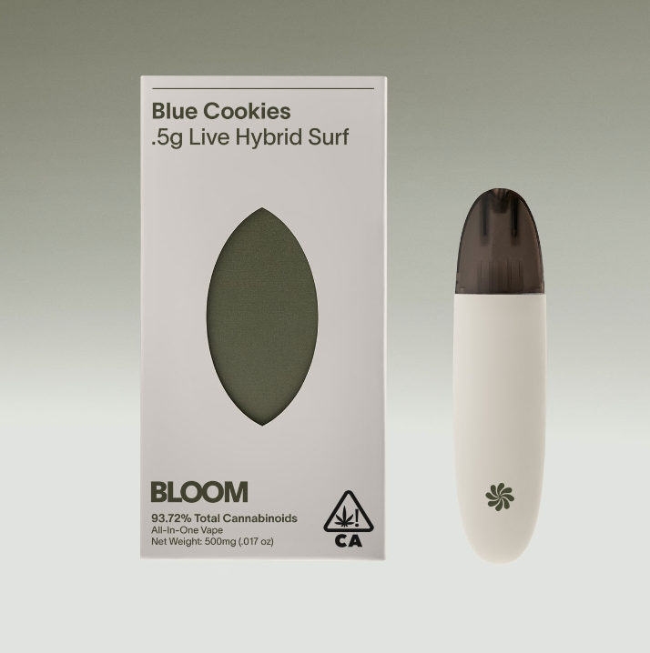 Photograph of Product: Bloom - Blue Cookies Live Resin Disposable Vape - .5g