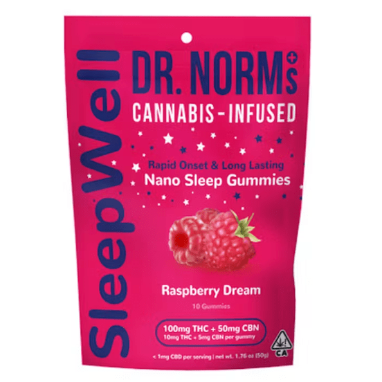 Photograph of product: SleepWell Raspberry Dream Fast-Acting Sleep Gummies - 