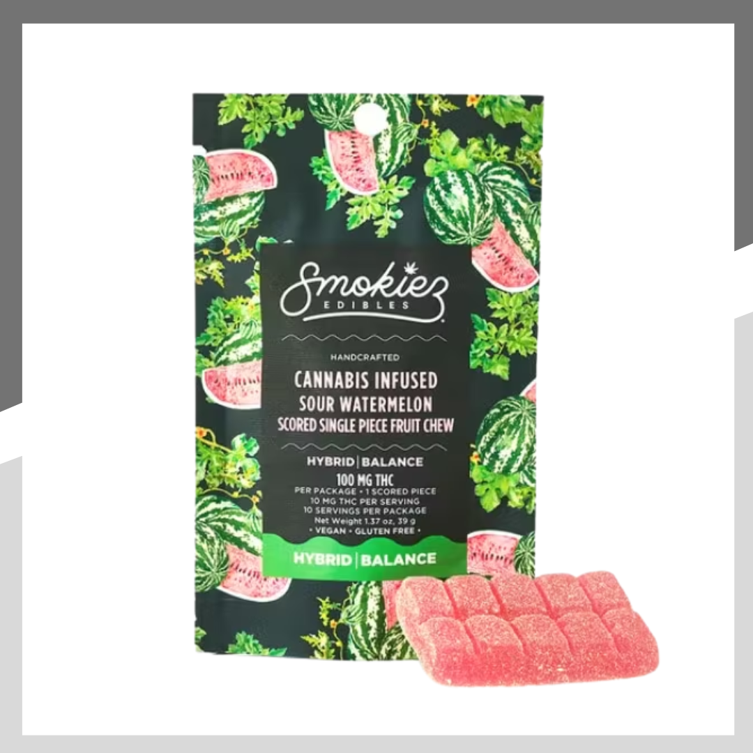 Photograph of product: Hybrid Watermelon Scored Single | Gummies | 10pk | 100mg