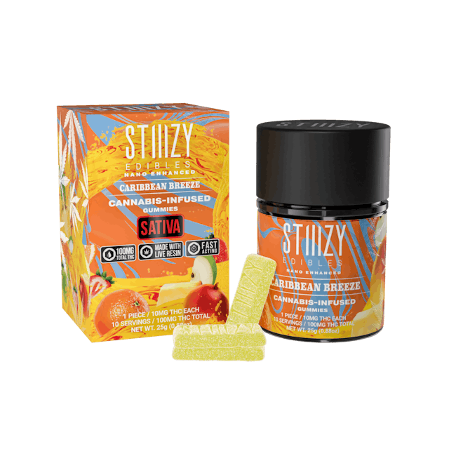 Photograph of product: Caribbean Breeze | Gummies 100mg - 