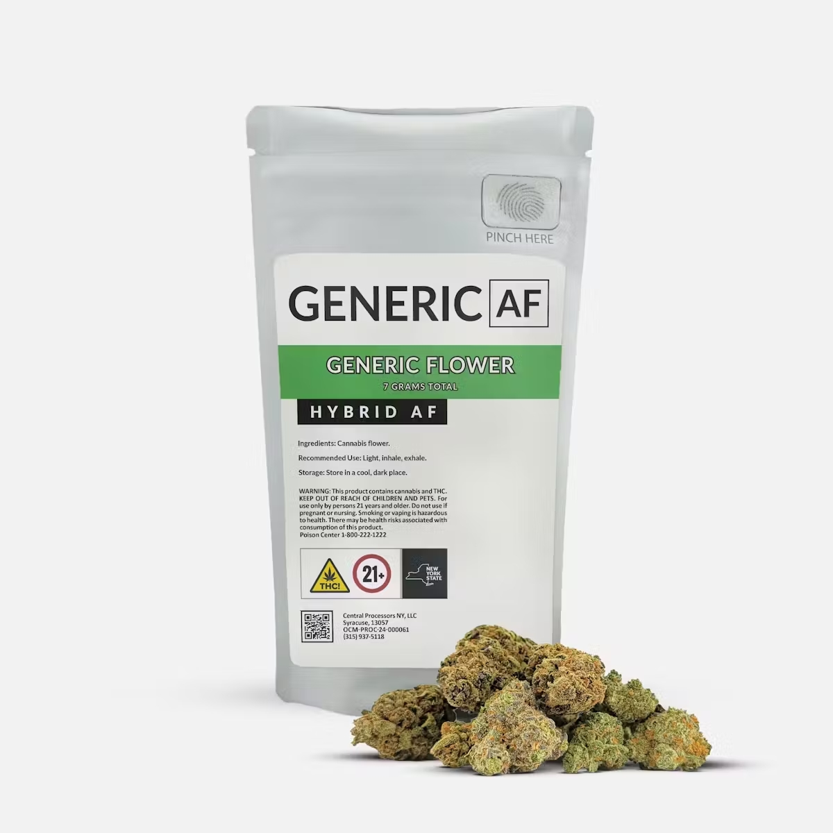 Photograph of Product: Generic AF | Blueberry & Orange Blend | Flower | 7g