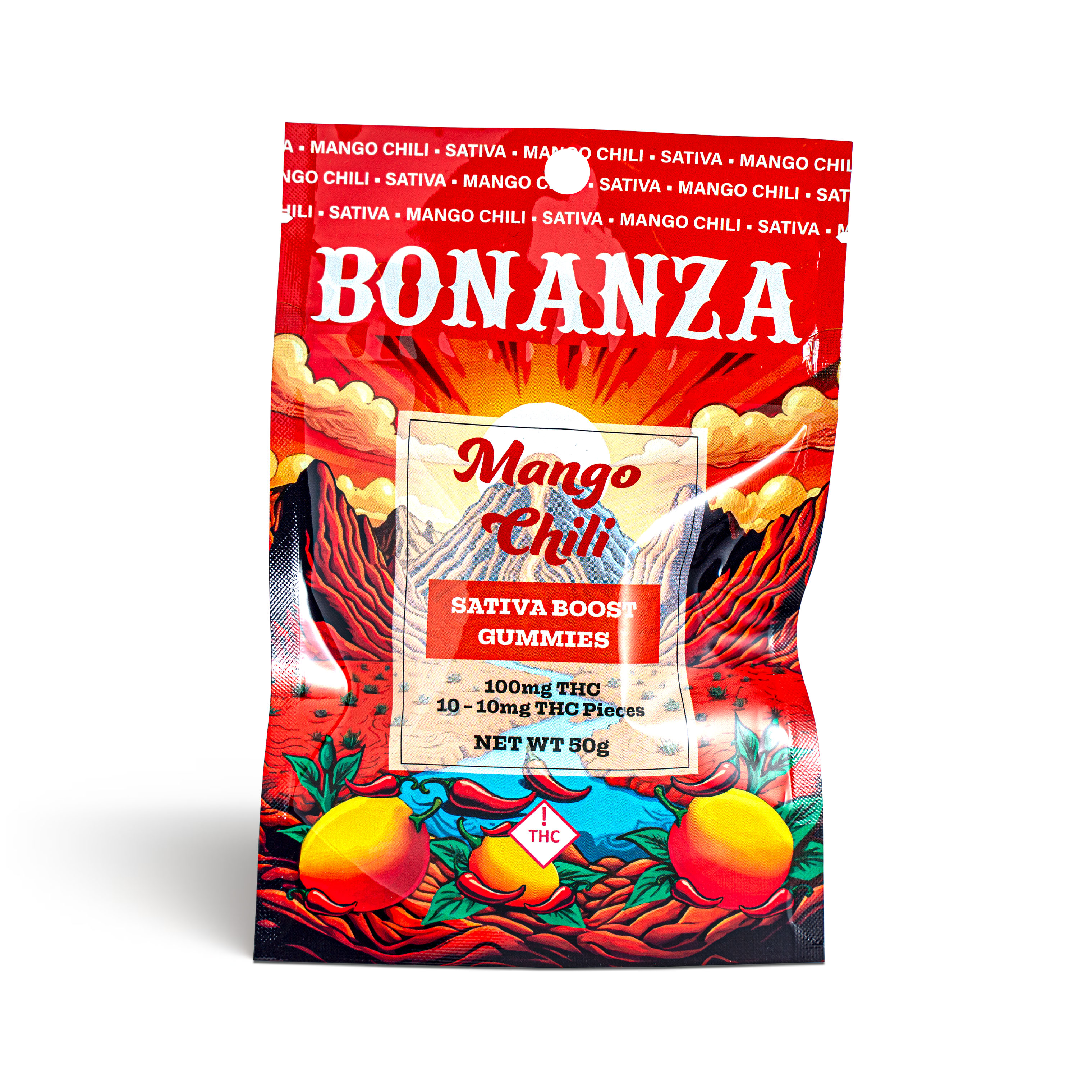 Photograph of product: Mango Chili Gummies - 100mg