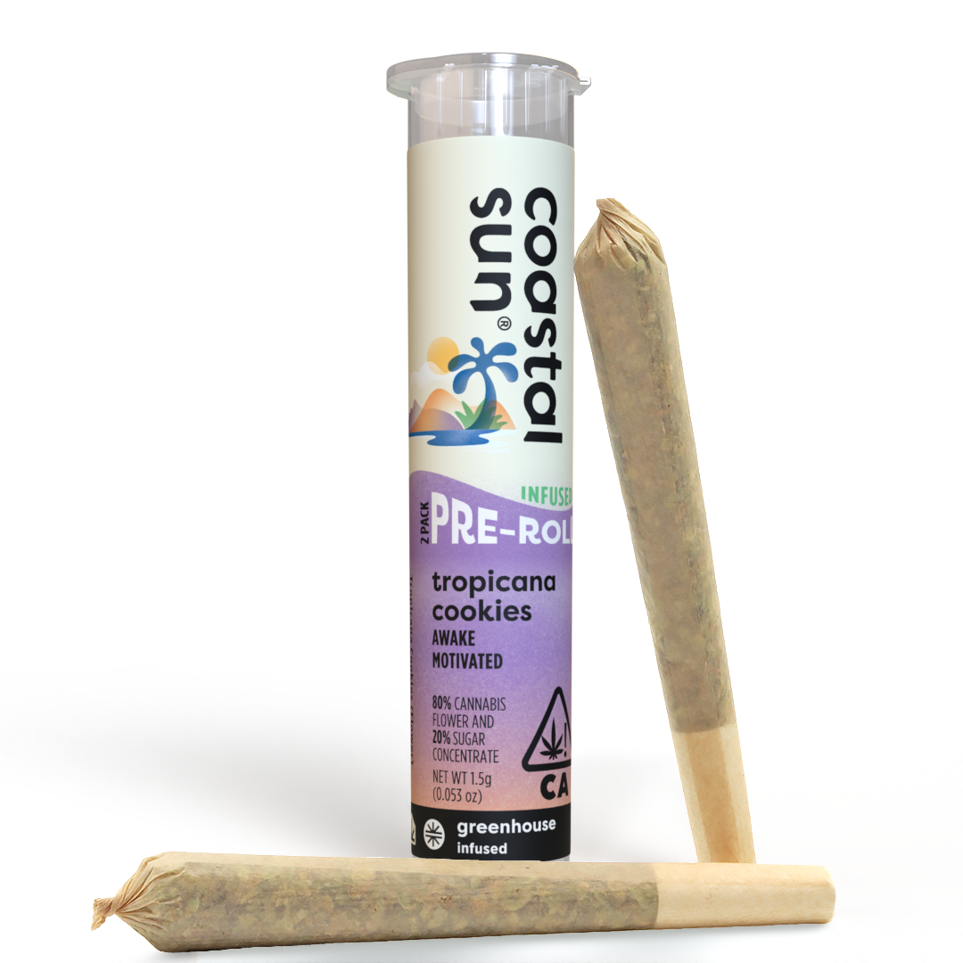 Photograph of product: Tropicana Cookies Infused Pre-Roll 2pk 1.5g