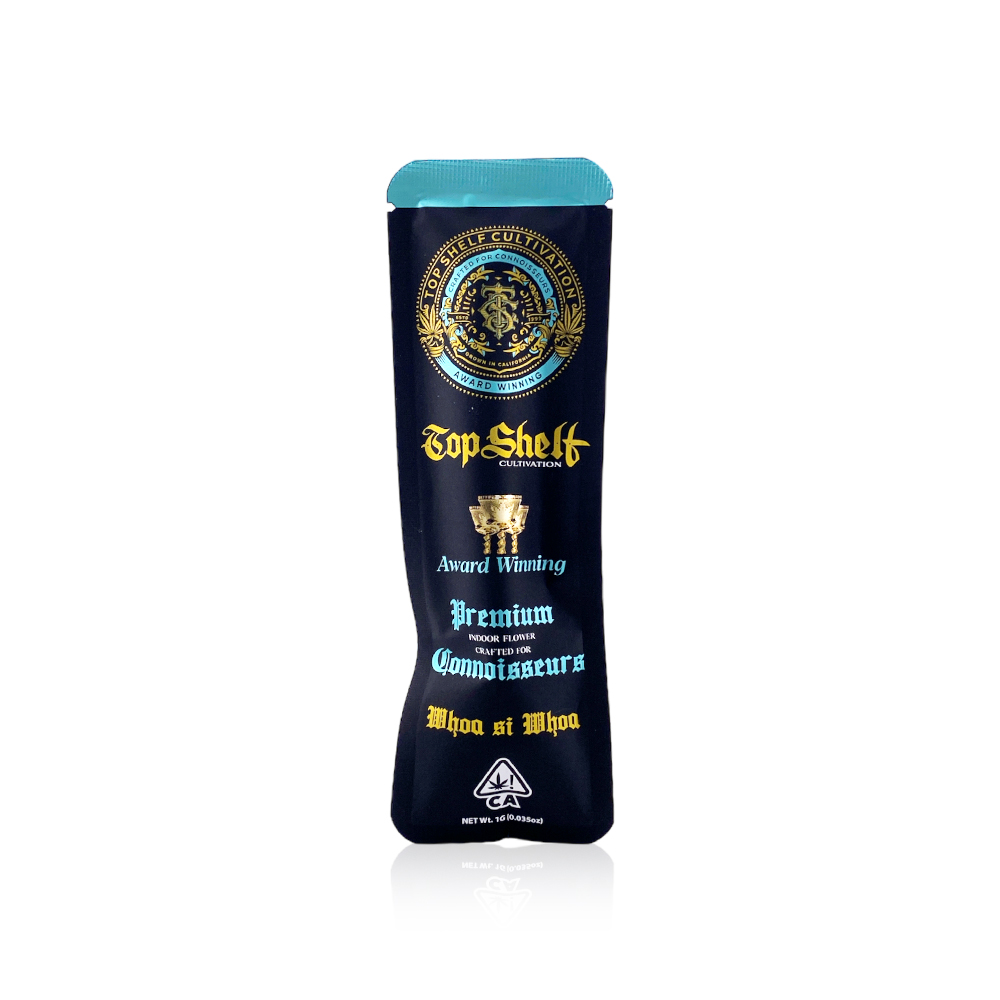 Photograph of product: TOP SHELF CULTIVATION - Preroll - Whoa Si Whoa - 1G