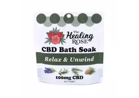 Photograph of product: Relax & Unwind CBD Bath Soak | 4oz | 100mg CBD